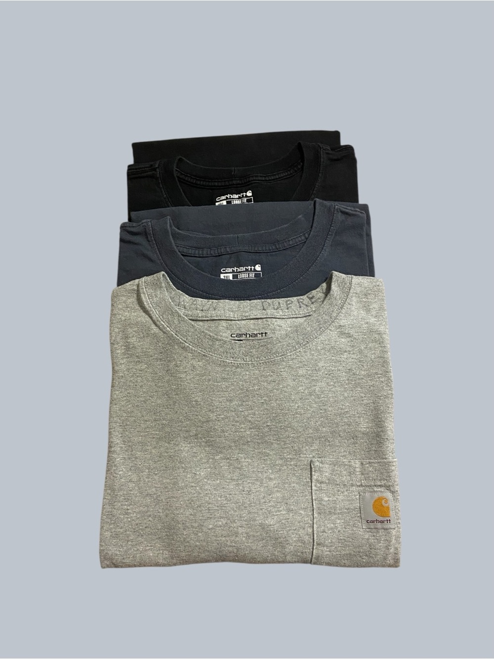 Carhartt K87 Loose Fit Heavyweight Short-Sleeve Pocket T-Shirt Mens 3 XL Bundle - Picture 13 of 14